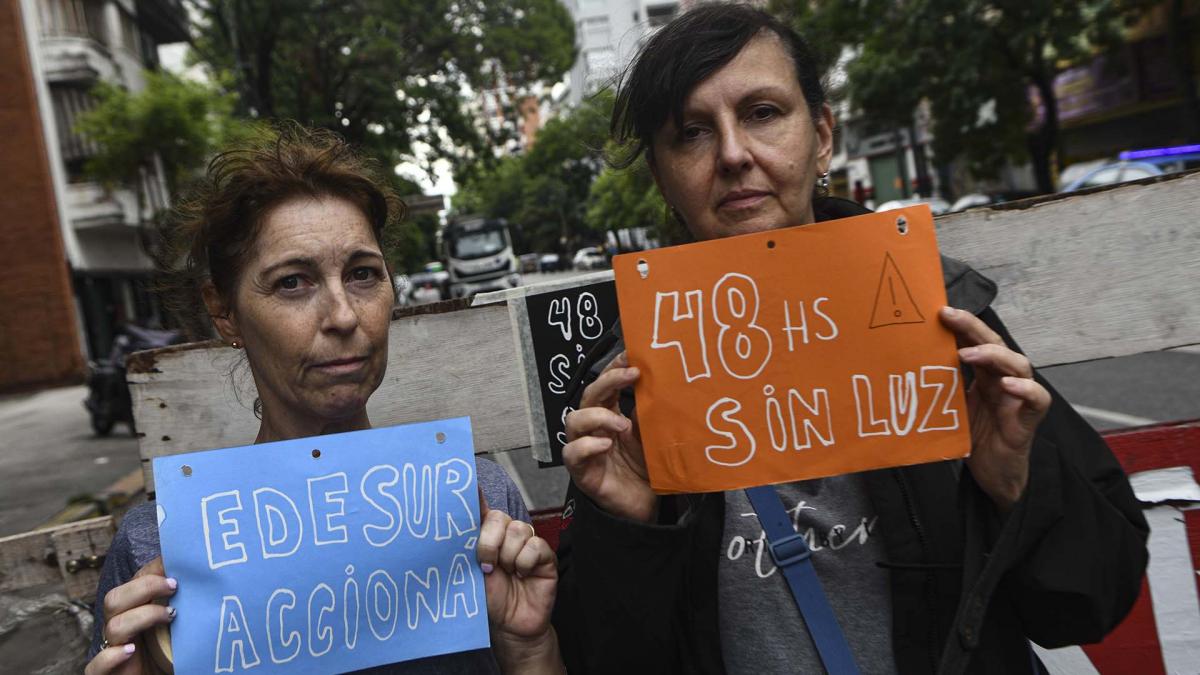 Las protestas llevan ms de dos das Foto Florencia Downes