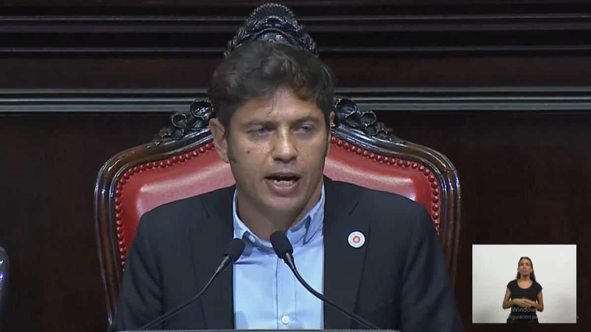 Kicillof uno de los que vuelve a dirigirse a la legislatura bonaerense en marzo Foto archivo 