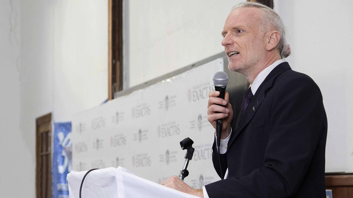 El decano de la Facultad de Ciencias Exactas Mauricio Erben Foto Prensa