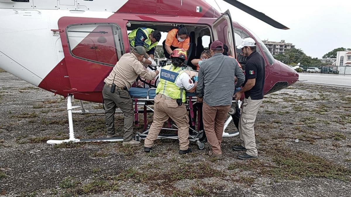 El traslado de los heridos para ser hospitalizados Foto FB Municipio Oficial