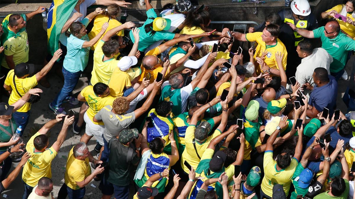 El acto fue financiado por el pastor ultraderechista Silas Malafia de la Asamblea de Dios de Rio de Janeiro Foto AFP 