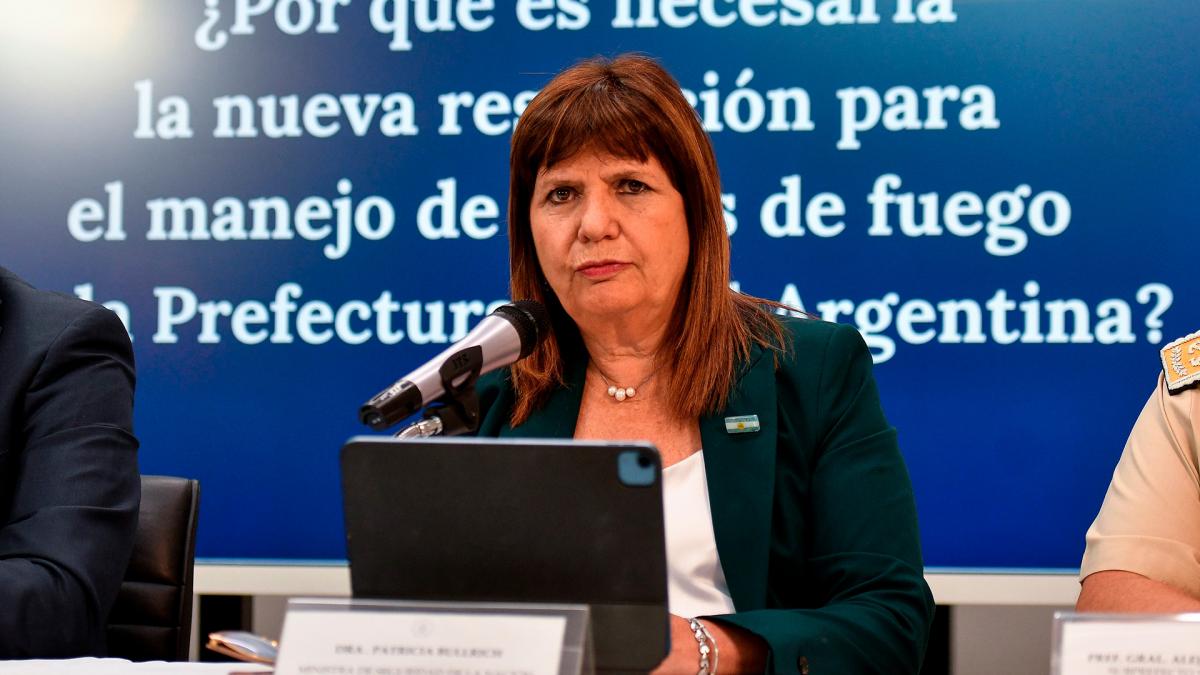 La ministra de Seguridad Patricia Bullrich ratific que el protocolo sigue vigente Foto Archivo