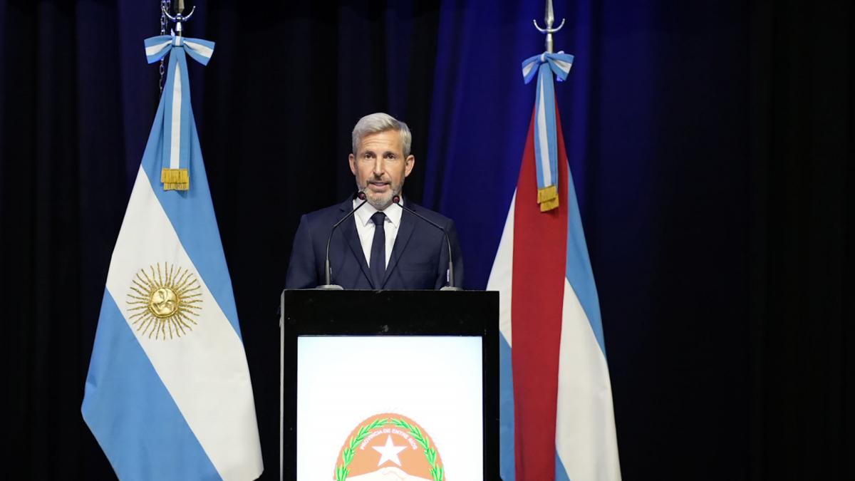 El gobernador de Entre Ros Rogelio Frigerio al inaugurar las sesiones ordinarias de la legislatura provincial Foto Prensa