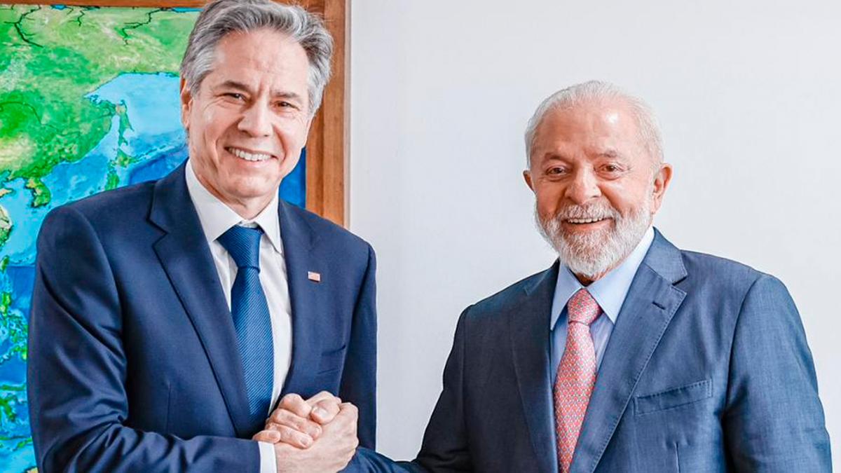 Los Gobiernos de Brasil y Estados Unidos trabajamos bilateral regional y globalmente Es una asociacin muy importante dijo Blinken Foto X