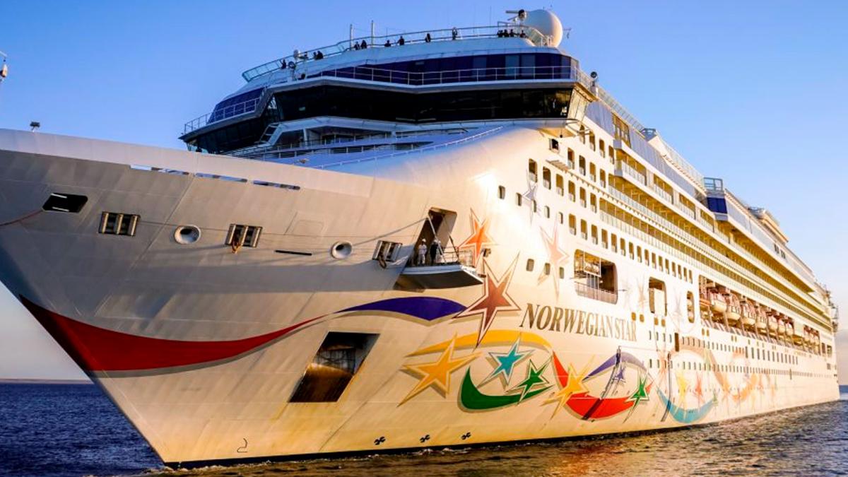 El Norwegian Star es un crucero de 294 metros de largo por 322 de ancho de la empresa Norwegian Cruise que en el verano austral ofrece un itinerario de 14 das que incluye visitas a la Antrtida las Islas Malvinas Foto Facebook