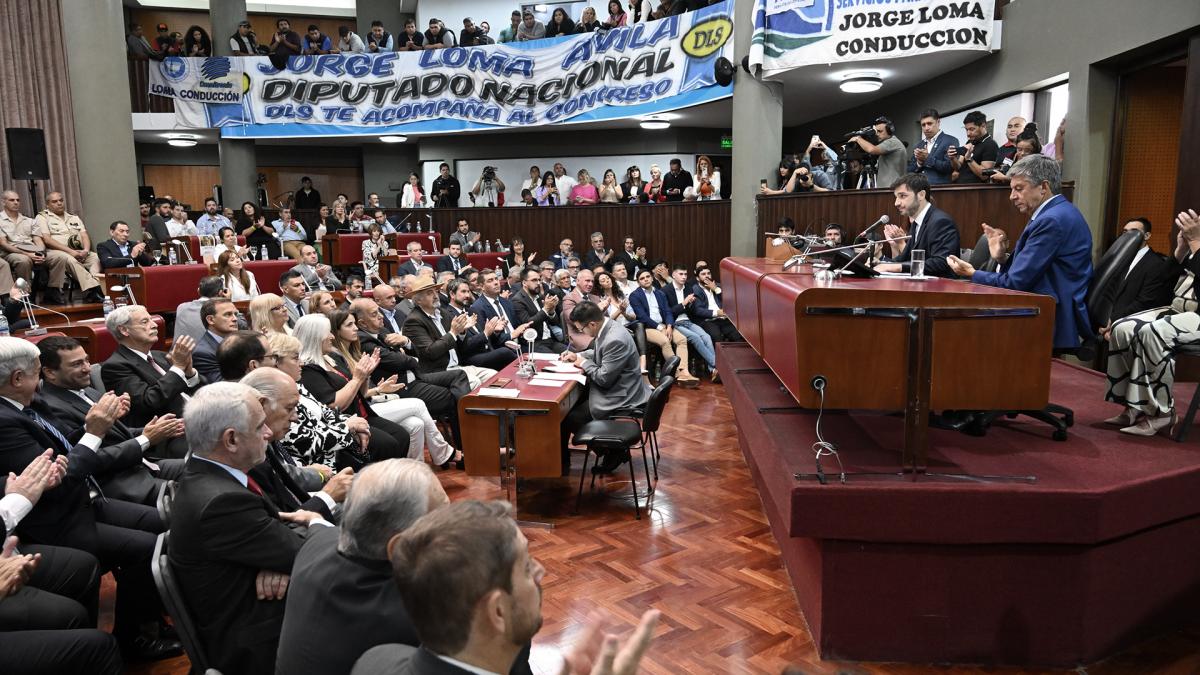 Torres agradeci a todos los presentes que se bancaron las agresiones y amenazas Foto Maxi Jonas