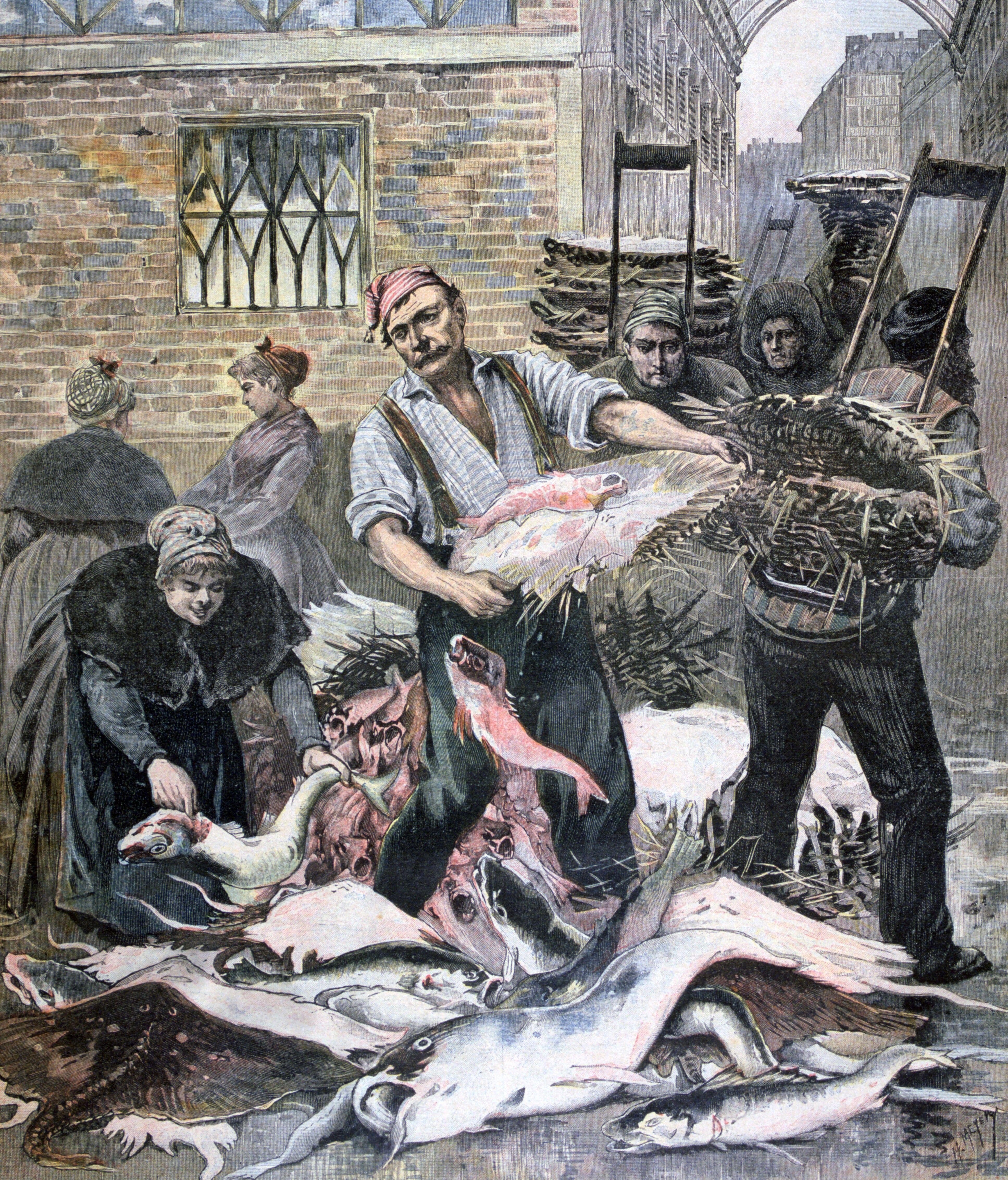 La representación de la Cuaresma de 1893 muestra cuánto tiempo el pescado ha sido una parte importante de la tradición cristiana.