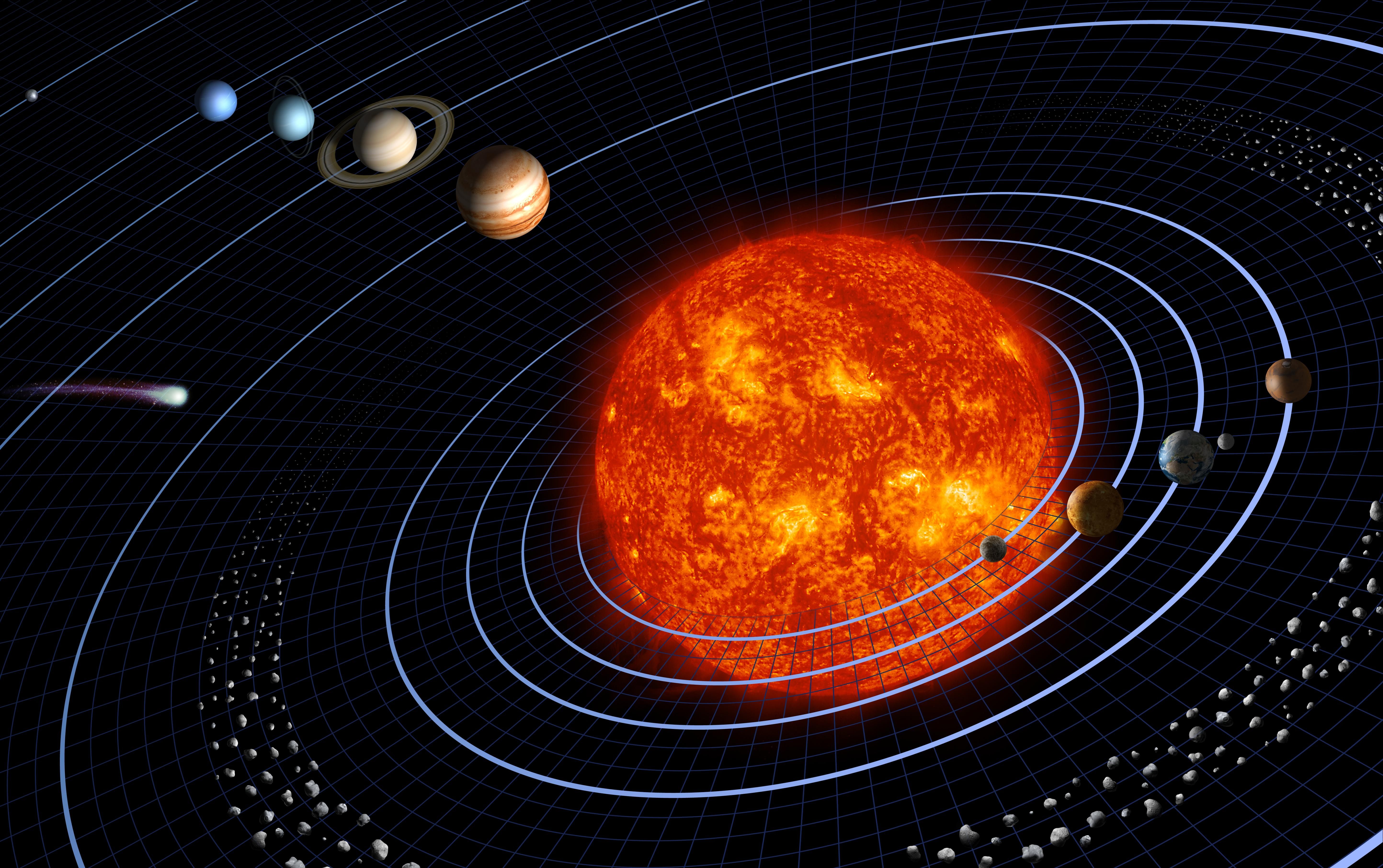 Los planetas vibran con diferentes matices armoniosos según la duración de sus ciclos orbitales alrededor del sol.