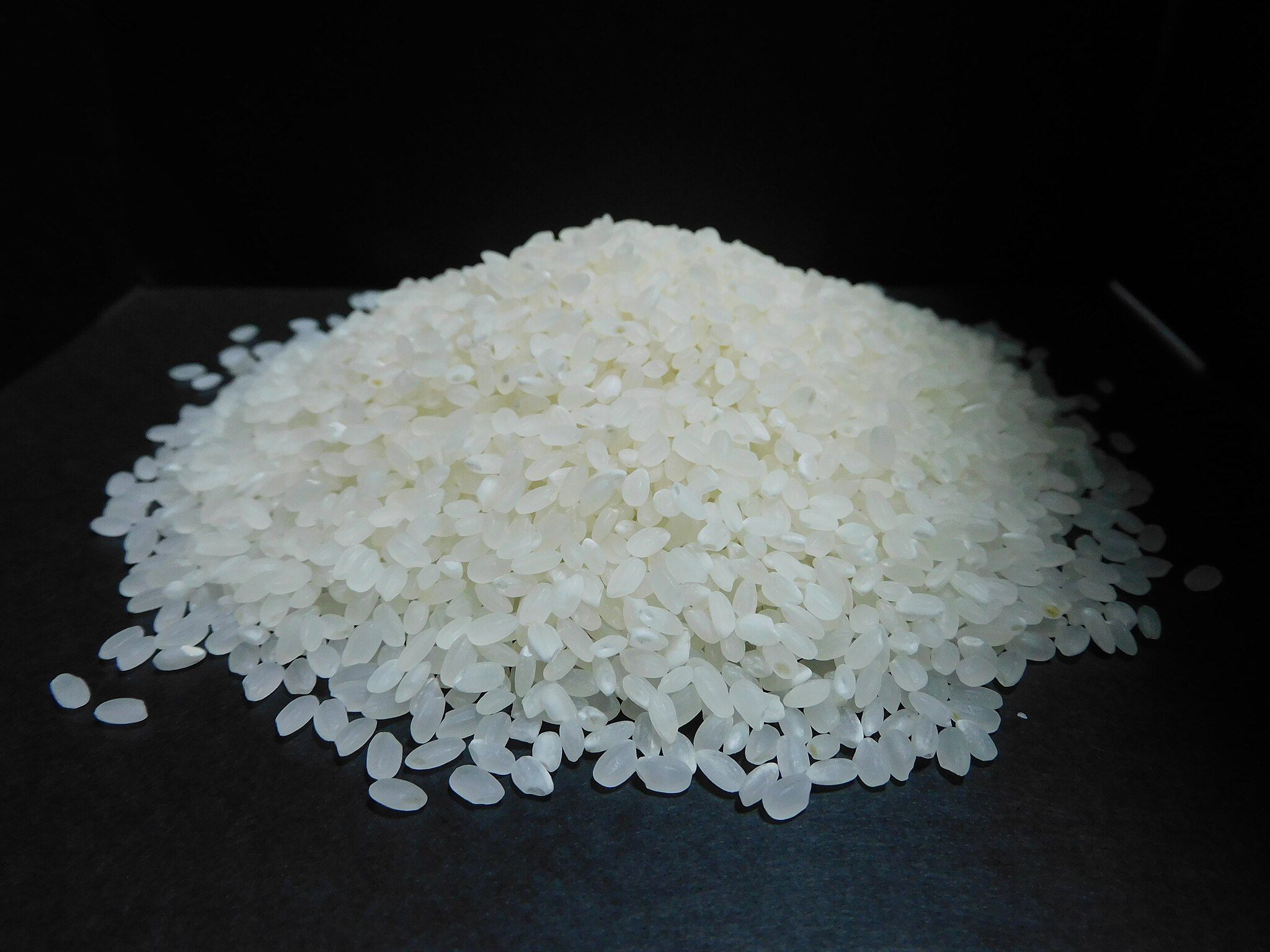 Esta variedad de arroz, llamada Estrella de Tochigi, es conocida por sus granos grandes y su sabor dulce.