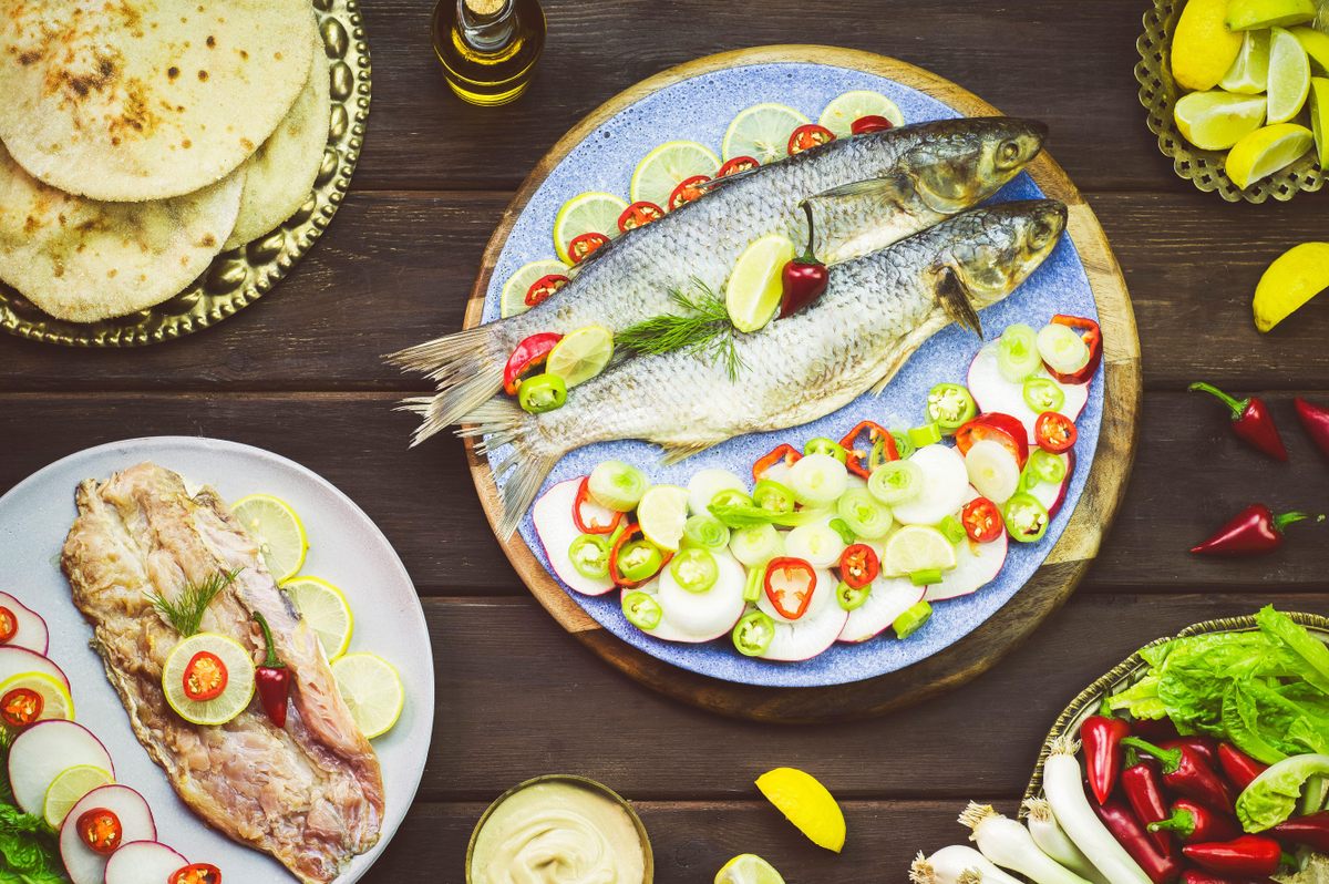 Fesikh es un salmonete secado al sol popular en Egipto.