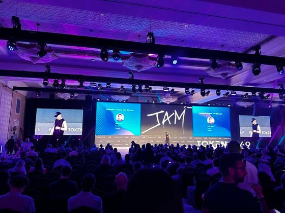 Gavin Wood hizo una presentación sobre JAM en Token 2049 en Dubai la semana pasada. (@mattunchi vía Polkadot)