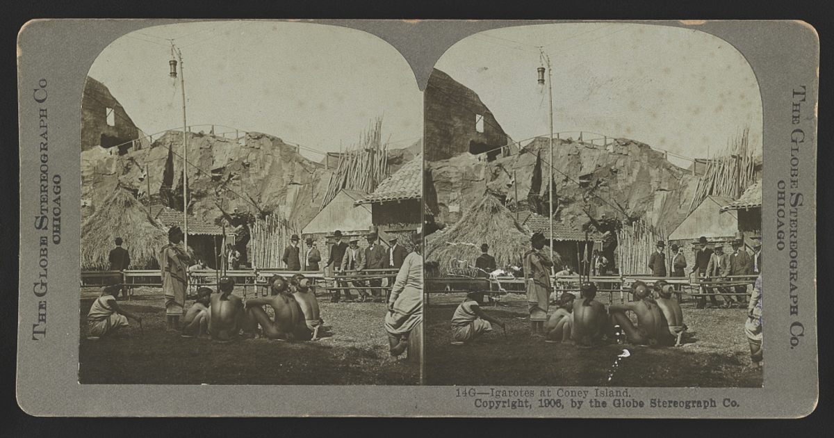 Luna Park explotó al pueblo Bontoc, originario de Filipinas.