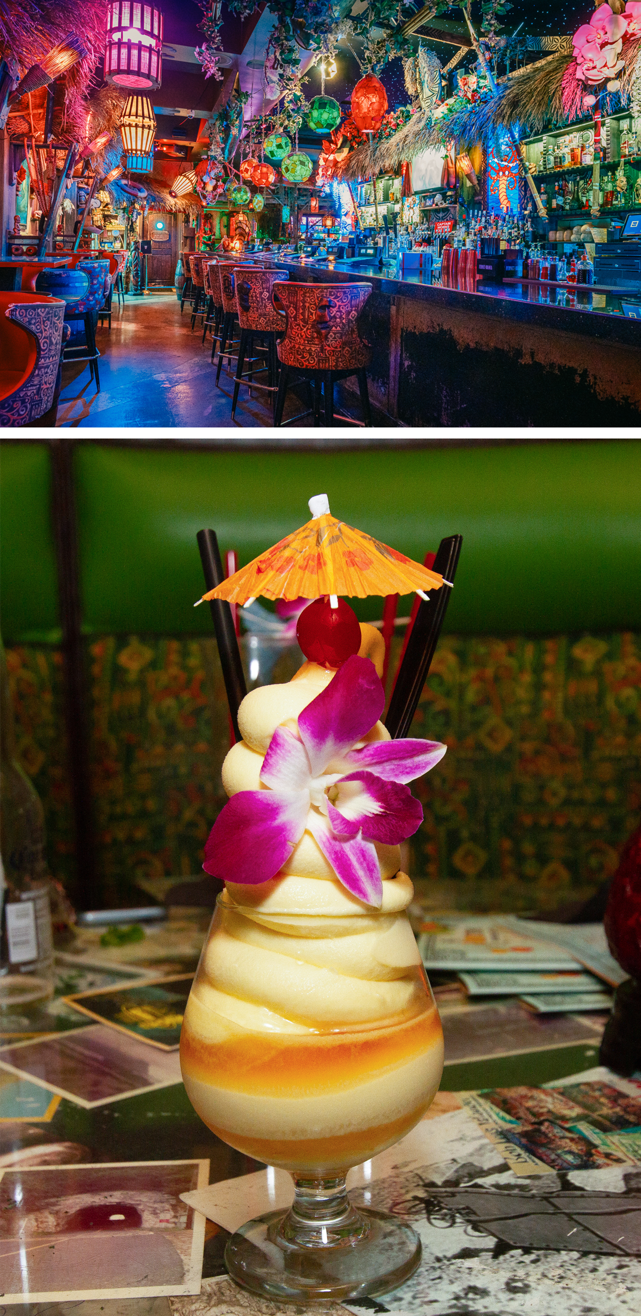 El Golden Tiki en Chinatown tiene Dole Whip en el menú y una decoración deslumbrante.