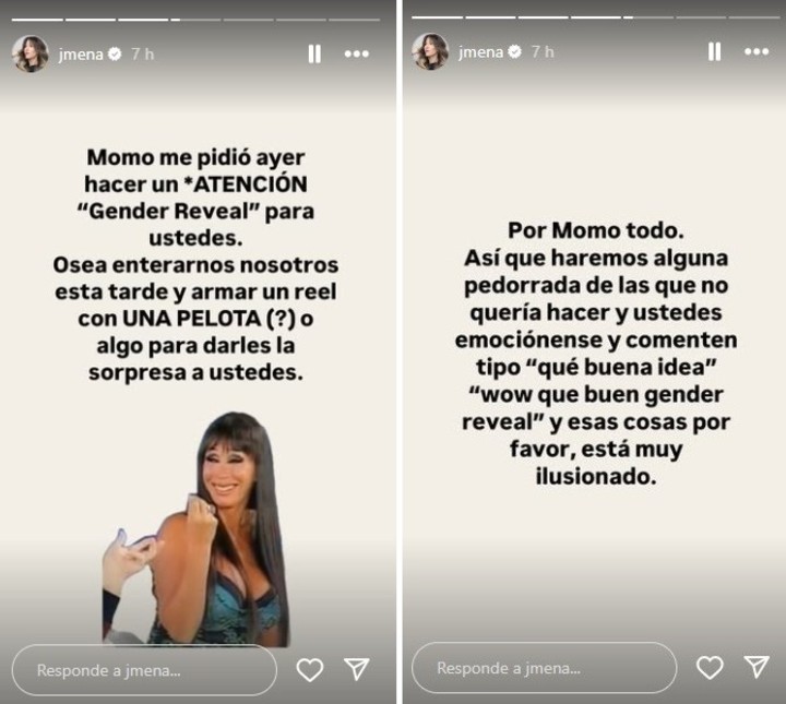 Jimena Barón reveló el sexo de su bebé en redes sociales.  | Fotos: Instagram