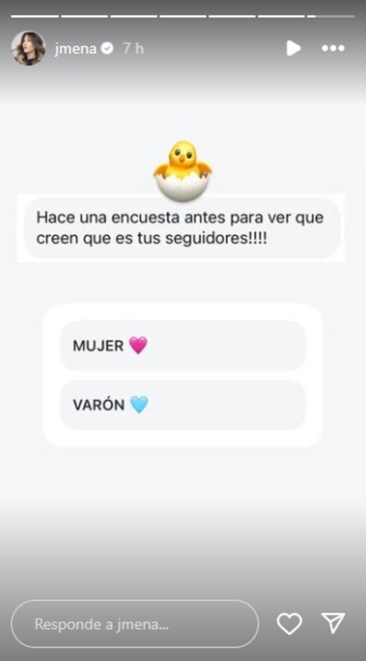 Jimena Barón realizó una encuesta en redes antes de develar el sexo de su bebé. | Foto: Instagram