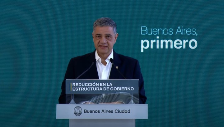 Jorge Macri con anuncios sobre la Ciudad.