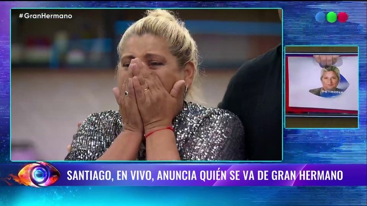 Petrona no pudo contener las lágrimas al enterarse que abandonaría la casa de Gran Hermano.