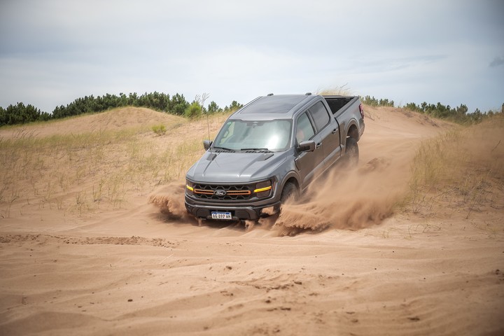 La Ford F-150 Tremor arrasa con lo que se le pone adelante.