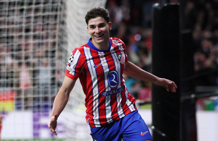 Julián Álvarez, delantero de Atlético Madrid. (REUTERS/Isabel Infantes/File Photo)