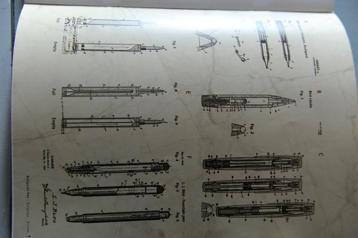 Birome. A su creador le molestaba escribir con tinta y su invento fue revolucionario en el mundo. Foto: Emiliana Miguelez.