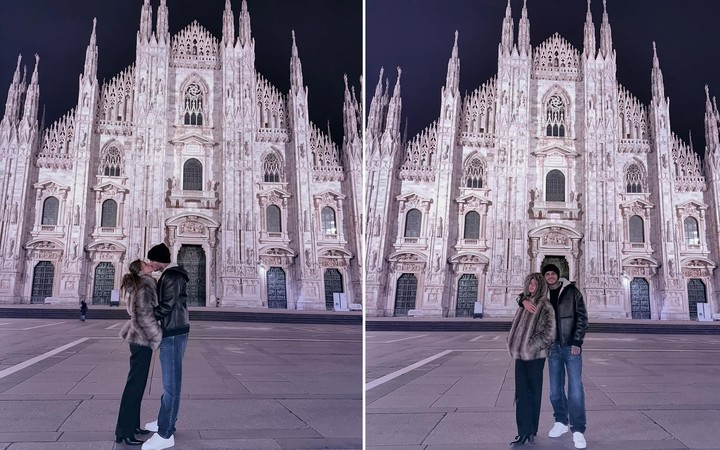 La China Suárez y Mauro Icardi durante un romántico paseo en Milán. Foto: Instagram