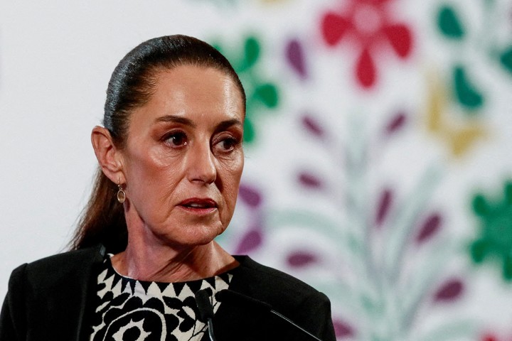 La presidenta de México,Claudia Sheinbaum, calificó como una "calumnia" las acusaciones de Trump (Reuters)