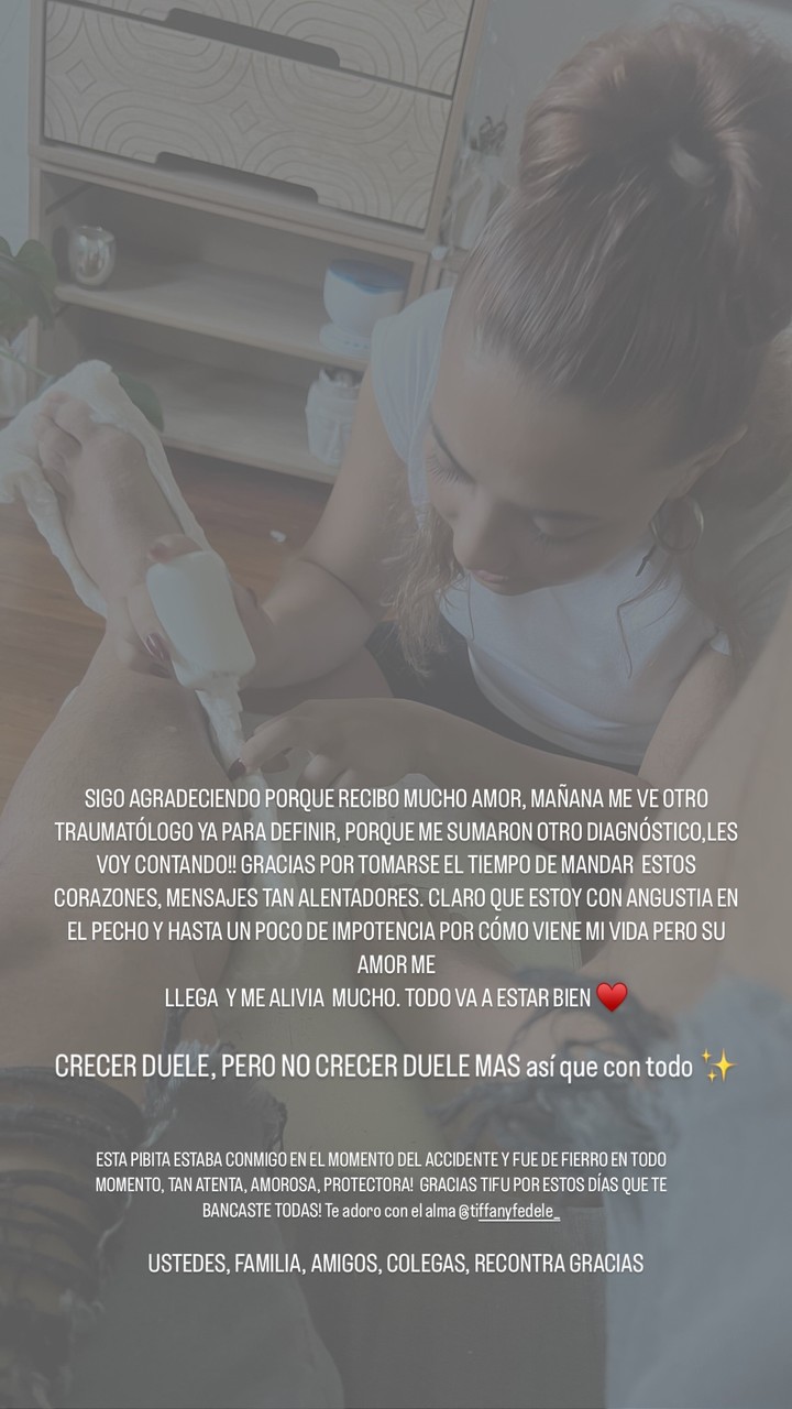 Facu Mazzei actualizó cómo evoluciona su estado de salud. Foto: Instagram
