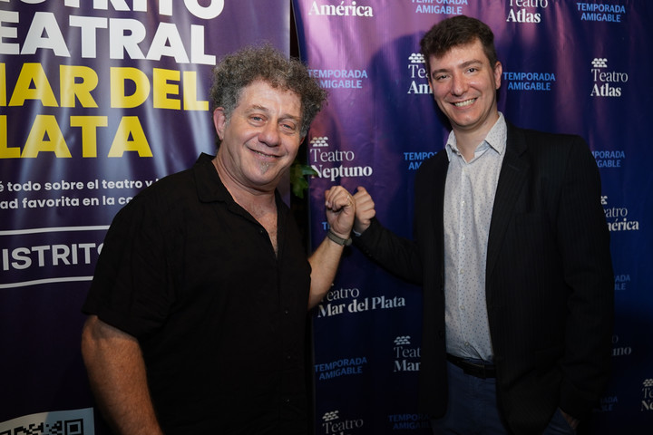 David Rotemberg y Ariel Tarico, premiados en los Estrella de Mar, como espectácula humorístico. Foto: Juano Tesone
