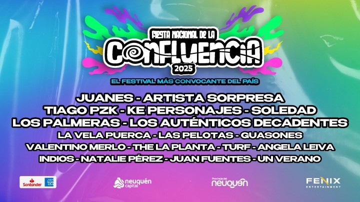 Flyer de la Fiesta Nacional de la Confluencia.