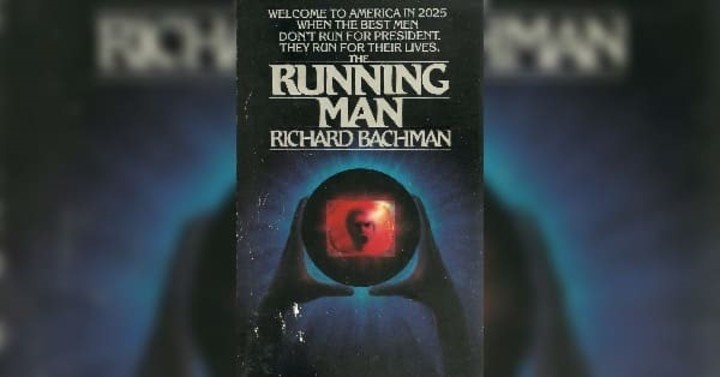 The Running Man, libro de Stephen King firmado con el seudonimo Richard Bachman. Editorial Signet.