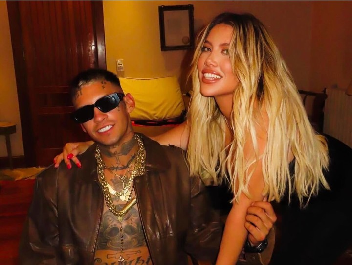 Wanda Nara y L-Gante. Foto: Instagram