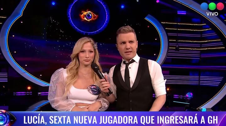 Lucía, la nueva participante de Gran Hermano. Foto: Captura TV