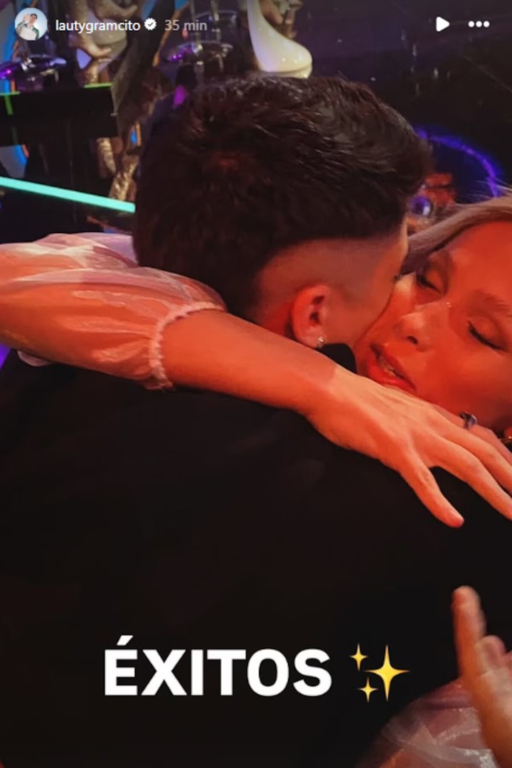 El posteo que le dedicó Lauty Gram a Lucía en sus redes. Foto: Instagram