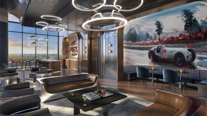 Espacio Silver Arrow en Mercedes-Benz Places.