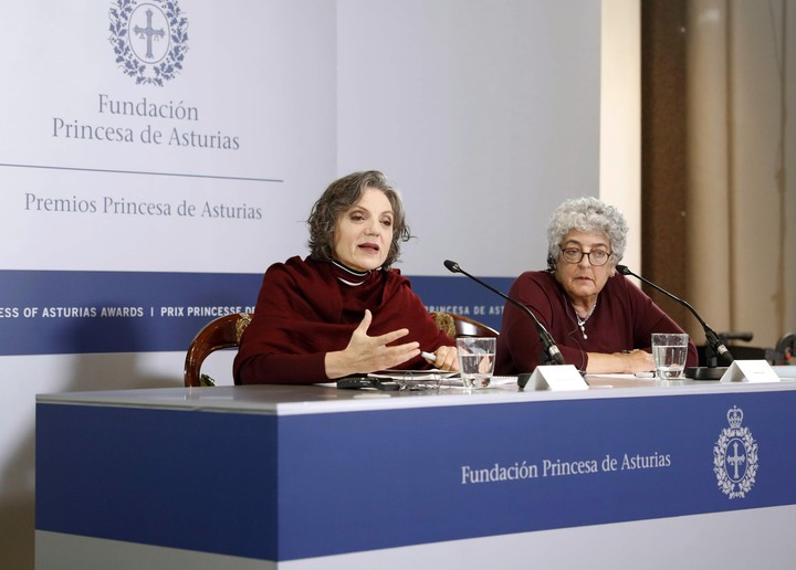 Sandra Myrna Díaz galardonada con el Premio Princesa de Asturias de Investigación Científica y Técnica en 2019. Foto EFE