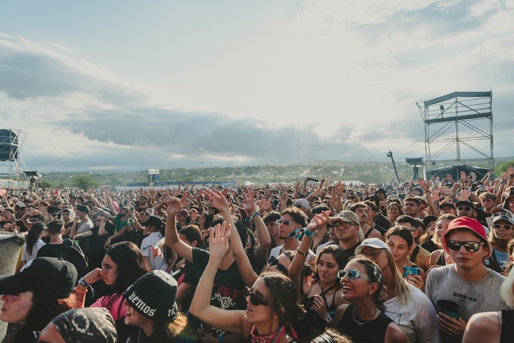 La edición 2025 del festival Cosquín Rock reunió a más de 120 mil personas en dos jornadas. Foto de prensa