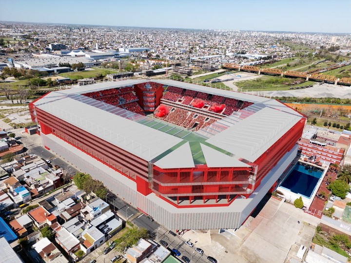 El proyecto de ampliación y remodelación del estadio de Independiente.