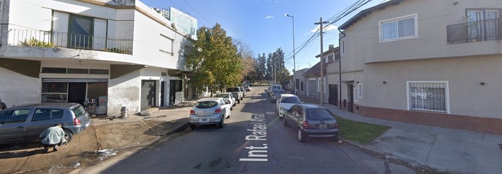 La zona del ataque, en la esquina de Amato y Gardel. Foto: captura