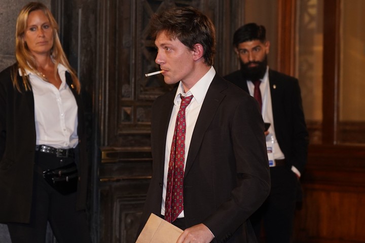 Santiago Caputo es uno de los más cercanos a Milei. Foto: Juano Tesone.