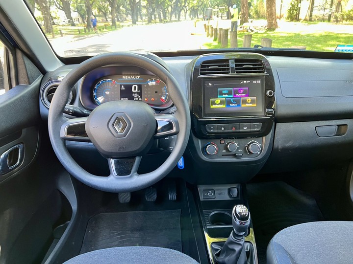 Pocas novedades en el interior del Renault Kwid.