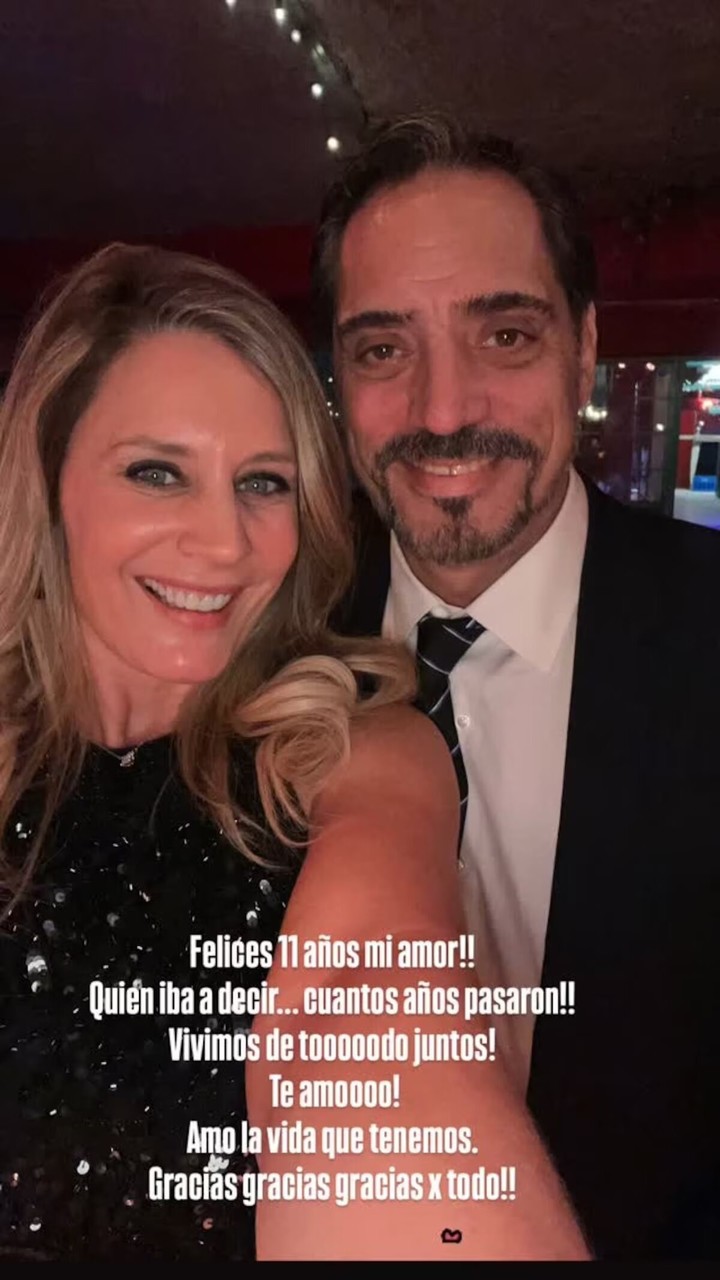 El dulce posteo de Rocío Marengo a Eduardo Fort por sus 11 años juntos. Foto: Instagram