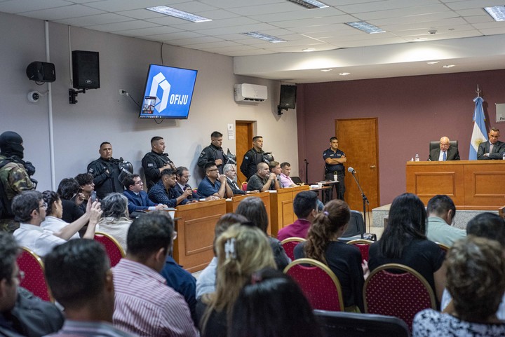 Una de las audiencias del juicio. Foto: Jorge Ferreyra.