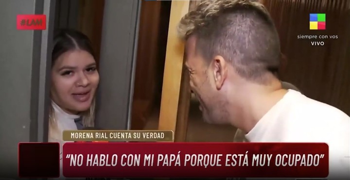 Morena Rial reveló qué le dijo Jorge Rial sobre su detención. Captura TV