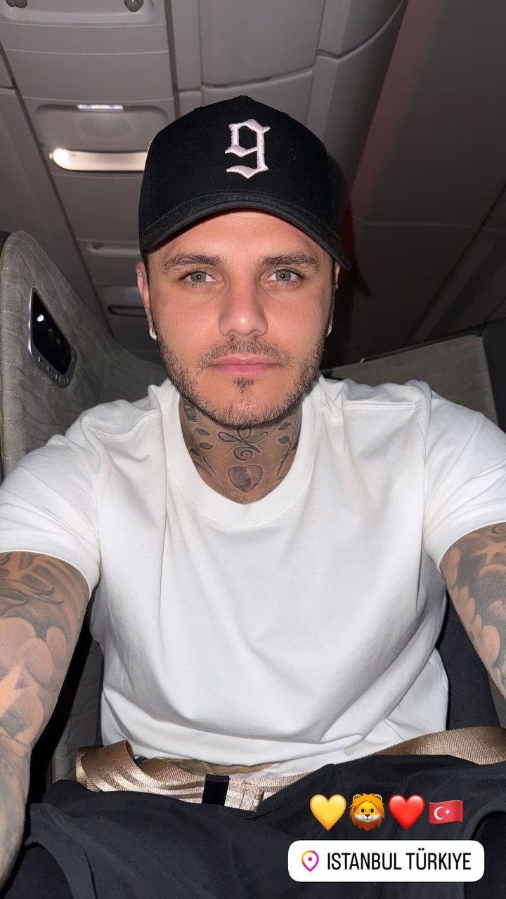 Mauro Icardi, de camino a Estambul. Foto: Instagram