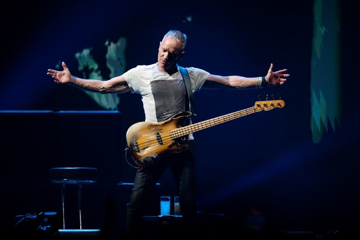 Sting, a los 73 años, en Movistar Arena. Foto de prensa