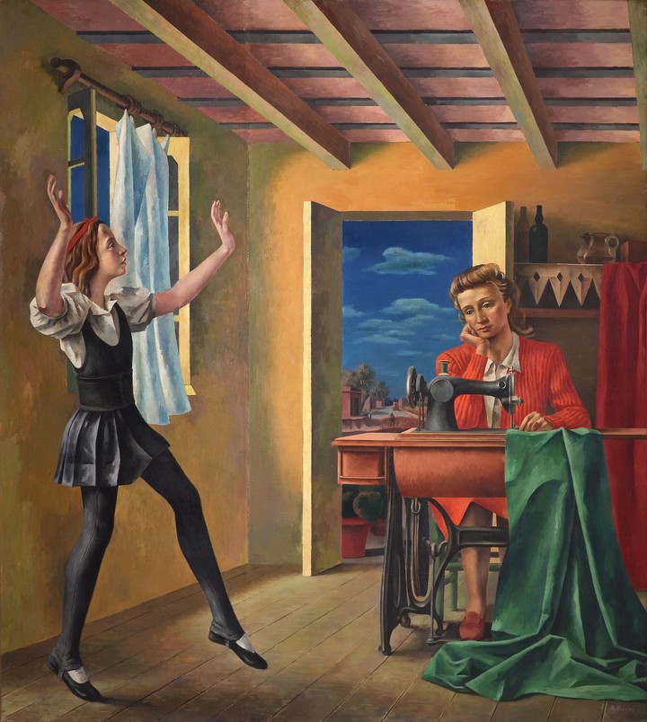 Primeros pasos (1936). Antonio Berni. Óleo sobre tela, 200 x 180 cm.