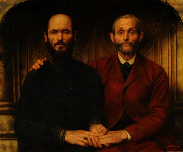 Amistad (1896). Jef Leempoels. Óleo sobre tela, 86 x 102 cm. 