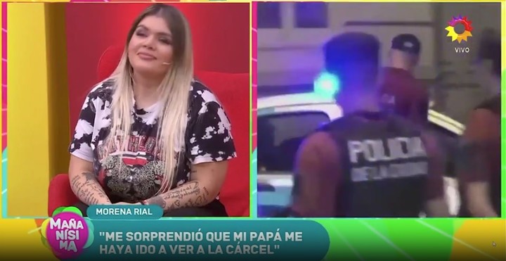 Morena Rial estuvo como invitada en "Mañanísima". Captura TV