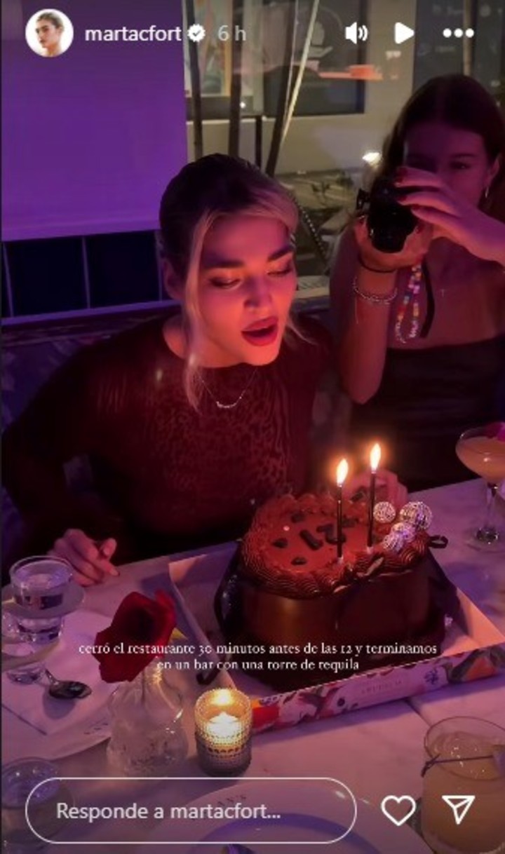 Marta Fort festejó su cumpleaños en Miami. Fotos: Instagram.