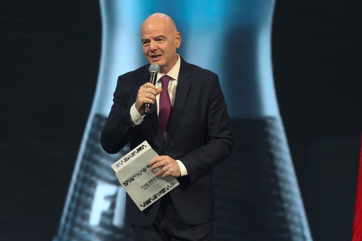 El presidente de la FIFA, Gianni Infantino. (AP)